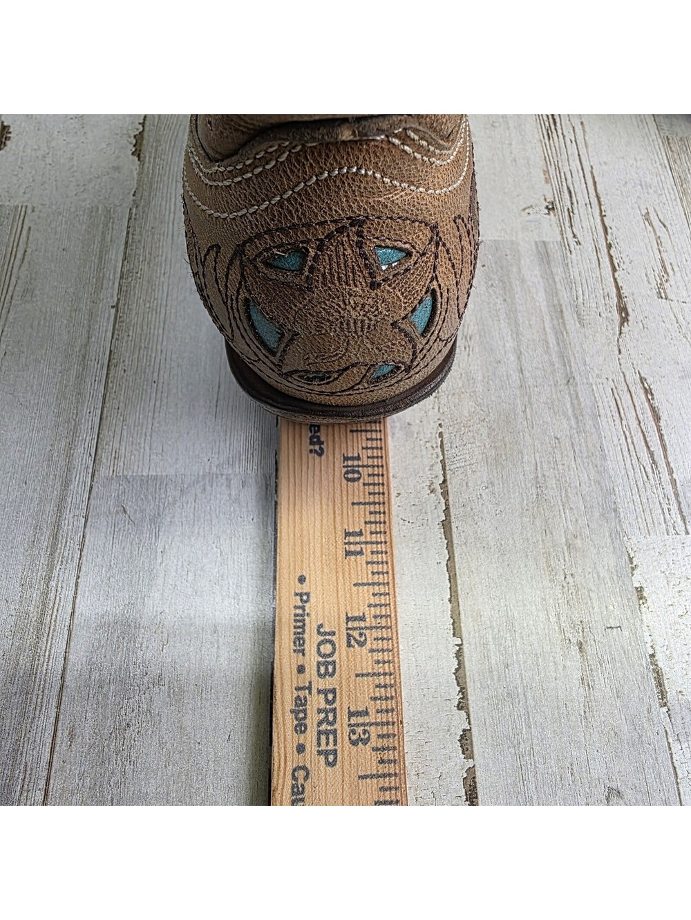 Corral Vintage Womens Brown Turquoise Country Rodeo Western Boots 6M A1952 - Picture 9 of 11